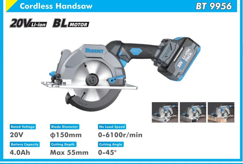 BT9956 cordless mini circular saw