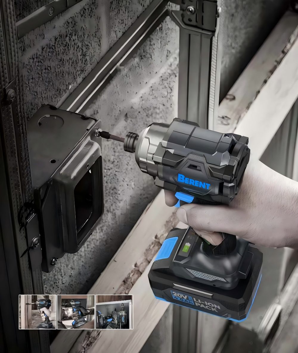 BERENT 20V impact driver in action